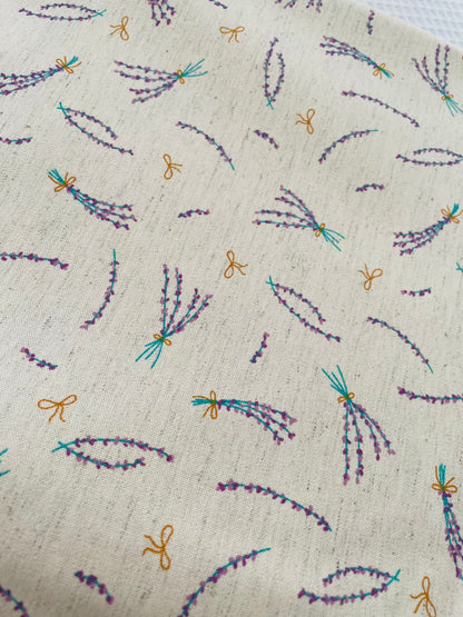 A06 - Tela Lino Algodón ESTAMPADO (50x150)