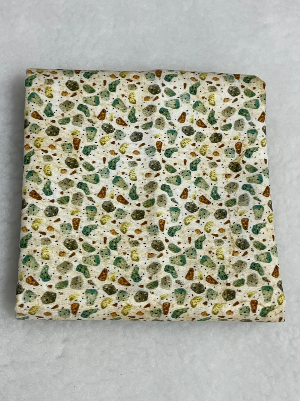 Tricoline 100% Algodón - EX078 Exclusiva DN Piedritas Verde (50 x 150)