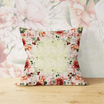 Tricoline 100% Algodón  - PT107 Patrón Panel FLORAL 2 (45 x 45)