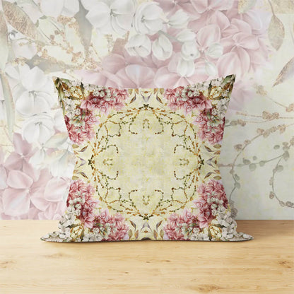 Tricoline 100% Algodón  - PT108 Patrón Panel FLORAL 3 (45 x 45)