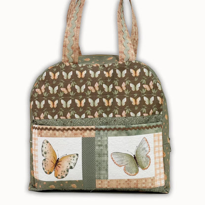 Tricoline 100% Algodón  - PT036 Patrón Bolso Mariposas (60 x 150)