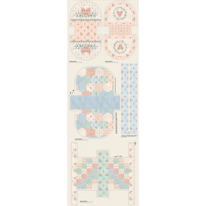 Tricoline 100% Algodón  - PT080 Patrón Necessaries Patchwork  (49 x 150)
