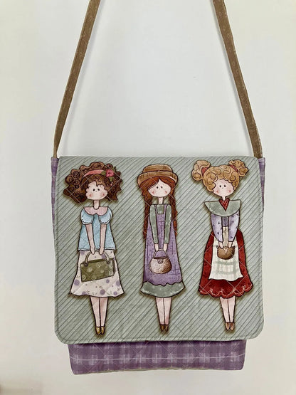 Tricoline 100% Algodón - Fuxicos - Patrón 006 Bolso my doll (49 x 150)