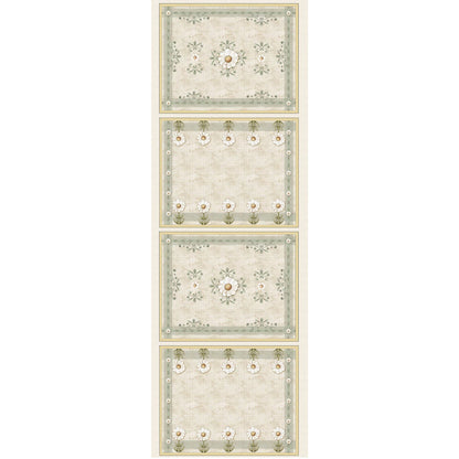 Tricoline 100% Algodón  - PT083 Patrón Individual Margaridas (50 x 150)