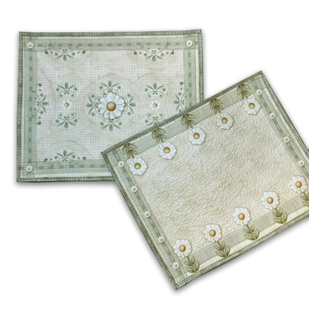 Tricoline 100% Algodón  - PT083 Patrón Individual Margaridas (50 x 150)