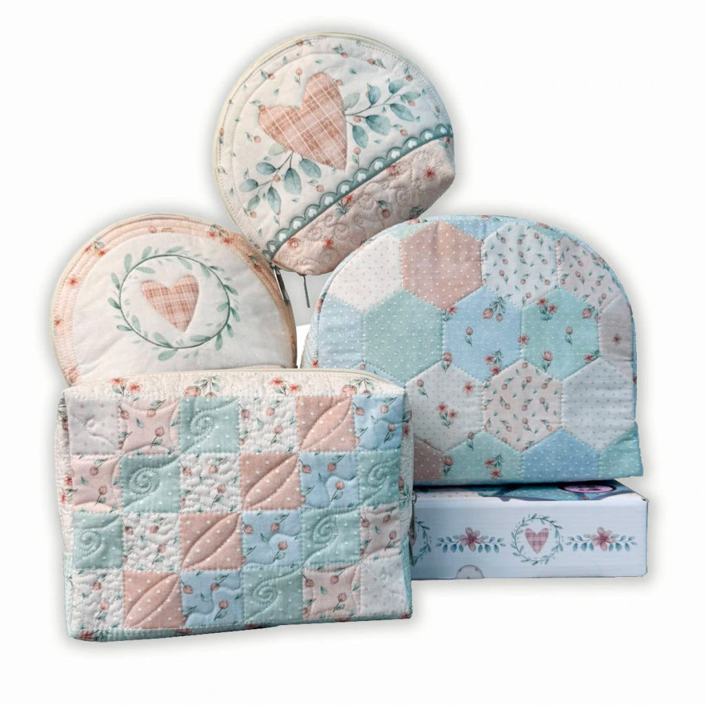 Tricoline 100% Algodón  - PT080 Patrón Necessaries Patchwork  (49 x 150)