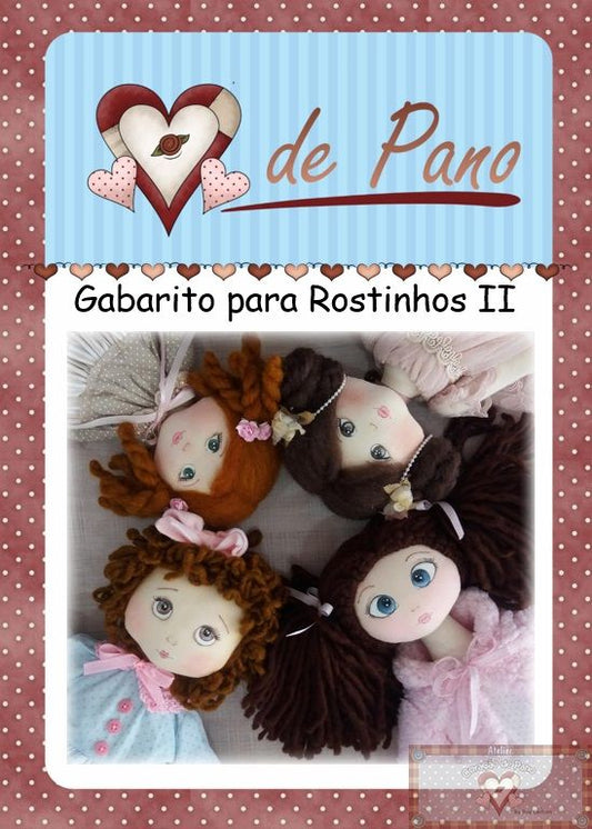 CP052 Regla - Molde Carita Muñeca Tipo 2 **PRE VENTA**