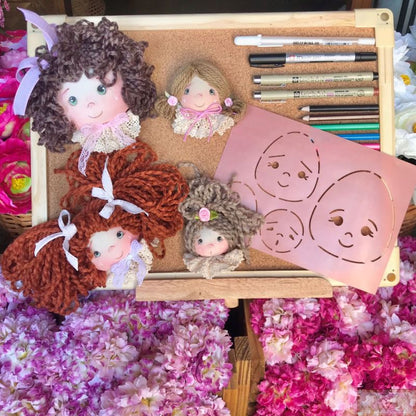 CP053 Regla - Molde Carita Muñeca Tipo 4 **PRE VENTA**