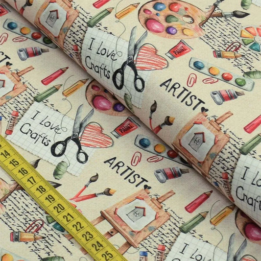 Tricoline 100% Algodón - EX025 Exclusiva Artes (50 x 150)