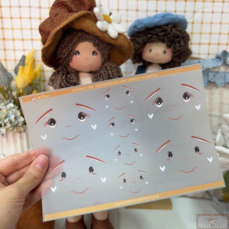 CP079 Sticker - Caritas del Libro “Muñecas en el Jardín”