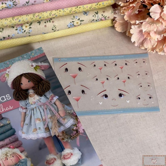 CP080 Sticker - Caritas del Libro “Muñecas y Ovejas”